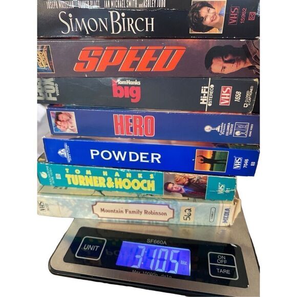 Lot of 7 VHS Tapes Speed Powder Turner & Hooch Vintage Movies 80s 90s Y2K Family - Picture 6 of 6